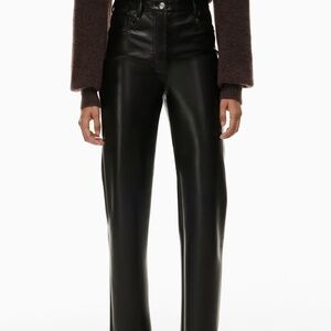 Wilfred The Melina Pant | Black Vegan Leather | Size 4